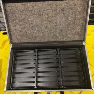 Suitcase with cassette tray